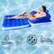 74" Blue Convertible Lounge Chair Inflatable Swimming Pool Float